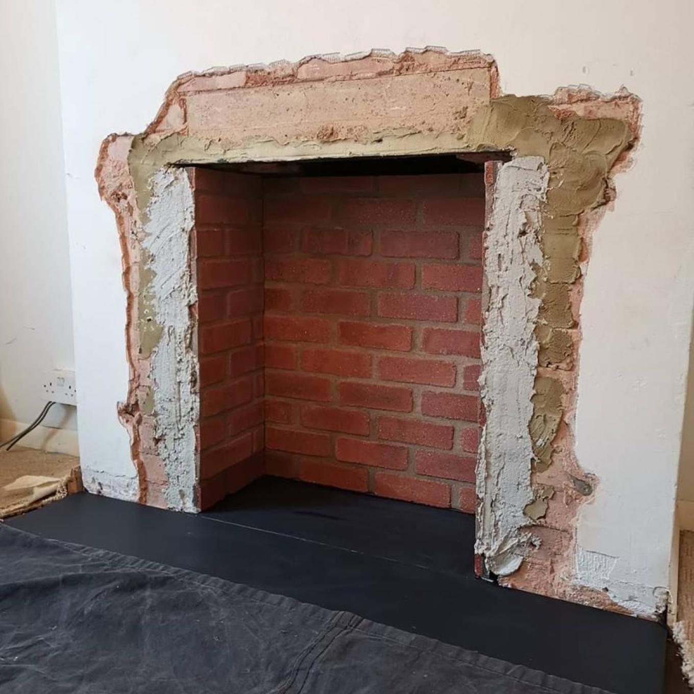 Brick Chamber - false fireplace chamber