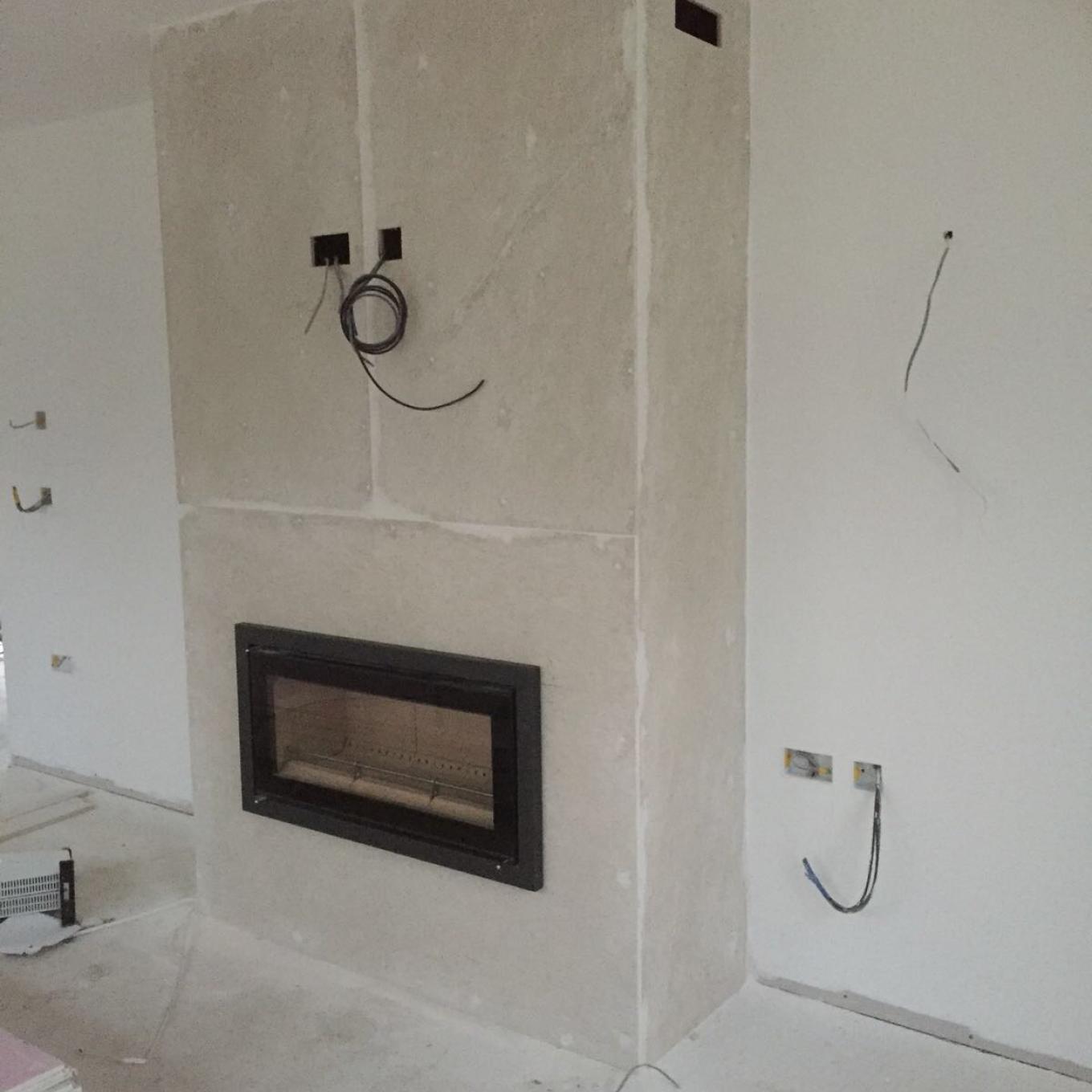 Stovax Studio 1 Inset with Full Promafour and Promasil False Chimney Breast