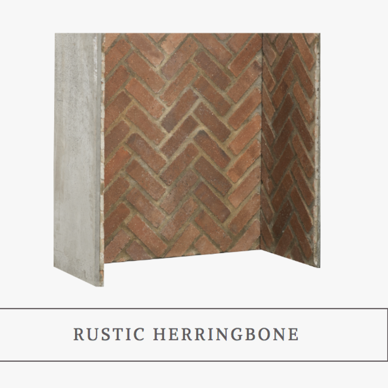 rustic herringbone false chamber