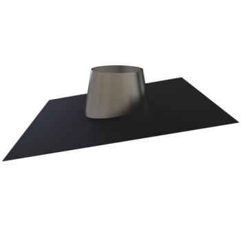 15-125-080 - Lead Free Flashing 0° to 20° SS Cone Black Base - Ø 175 OD (125mm ID)