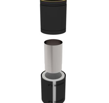 37-150-029 - Adjustable Connecting Pipe 250mm - Ø 150