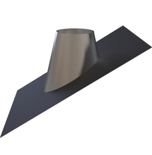 58-125-081 - Lead Free Flashing 20° to 45° Black Cone Black Base - Ø 175 OD (125mm ID)