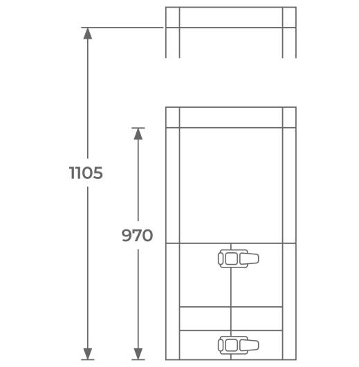 37-150-025 - TWPro MB - Adjustable Connecting Pipe 1000mm - Ø 150