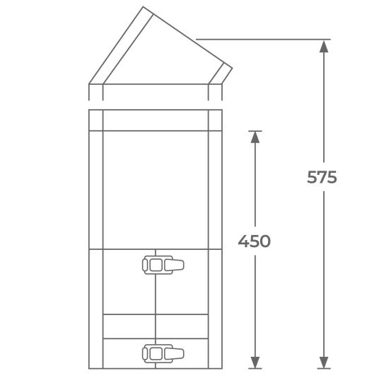 37-125-027 - TWPro MB - Adjustable Connecting Pipe with Bend - Ø 125