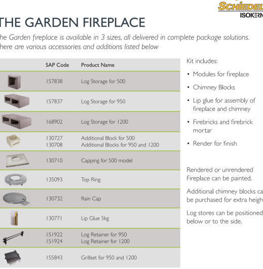 Schiedel Outdoor Fireplace